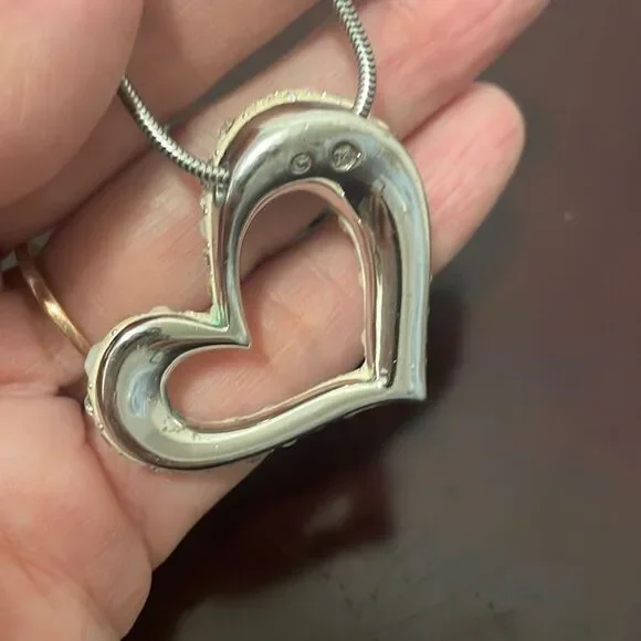Swarovski rare 2000 slanted heart from their snow princess collection